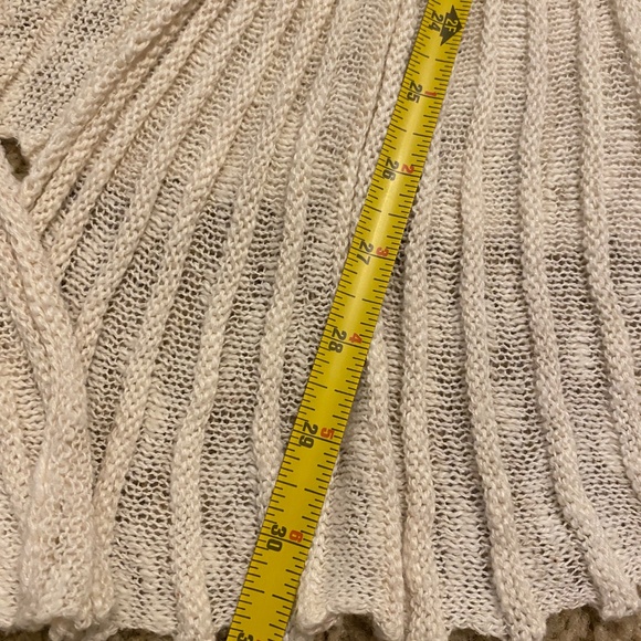 Ladie's Flutter Sleeve Swing Style Waist Open Front Cardigan Sweater Sz. S/M - Picture 4 of 14